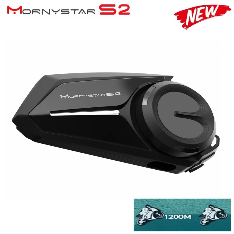 Full Face Motorcycle Helmet With Bluetooth - Mornystar S2 سماعة خوذة دراجة نارية