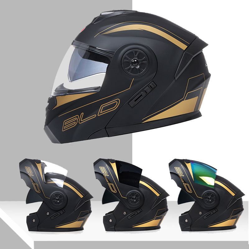خوذة مزدوجة العدسة وحدات موضة  - مراجعة Dual Visor Motorcycle Racing Helmet وسعره